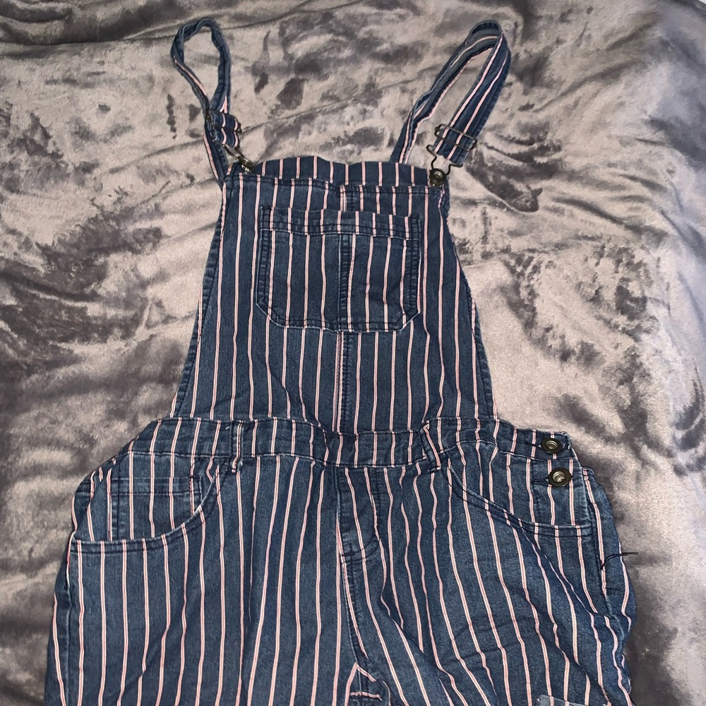 Stripped Overalls - Shorts